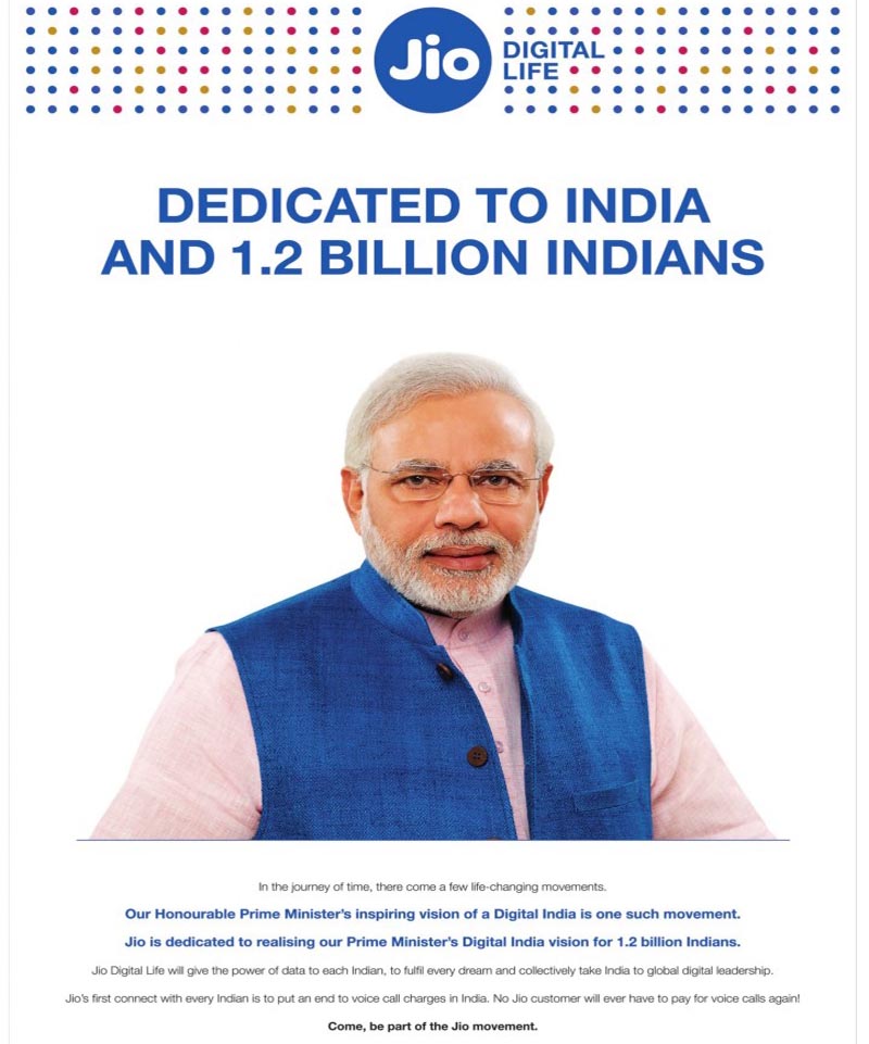 jio could face fine for using pm modis pic in adds