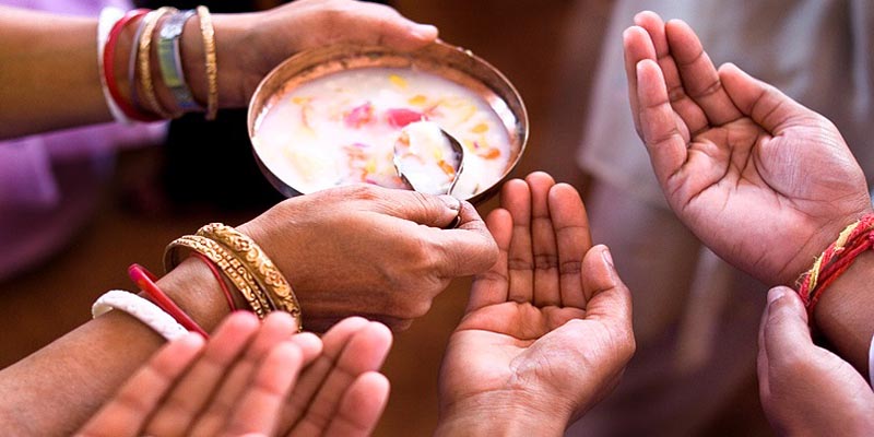 hindu gods happy offerings