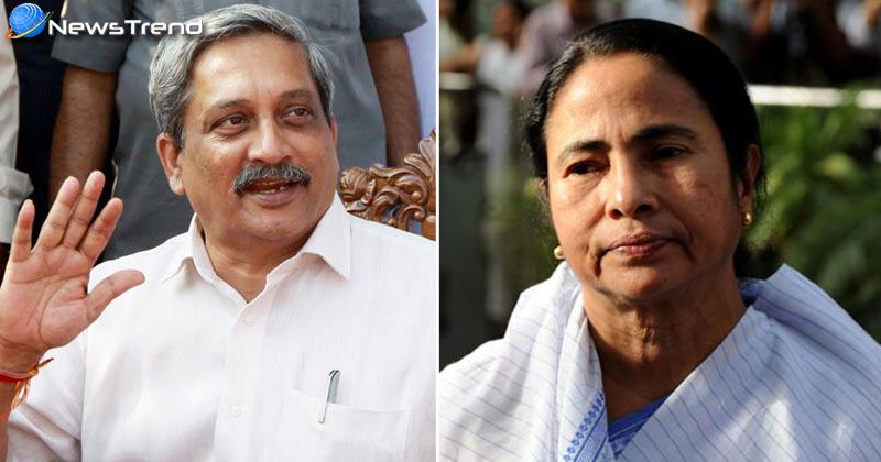 manohar parrikar, mamata banerjee