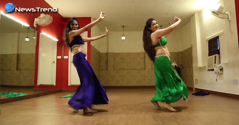 two girls belly dance