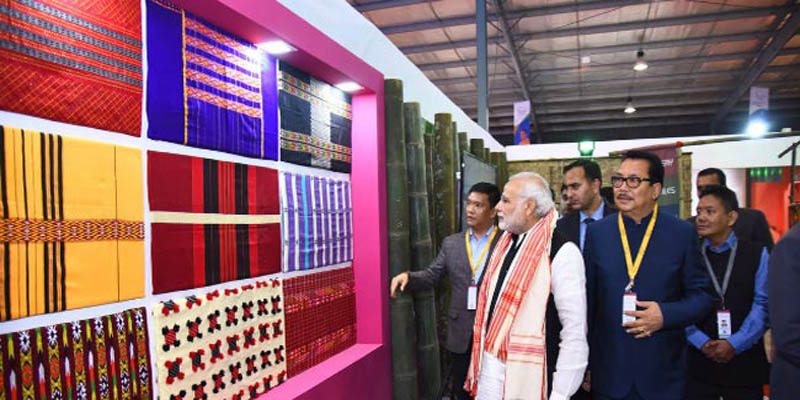 pm modi inaugurate global trade show