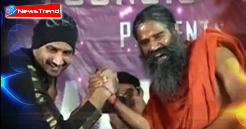 harbhajan and ramdev wrestling