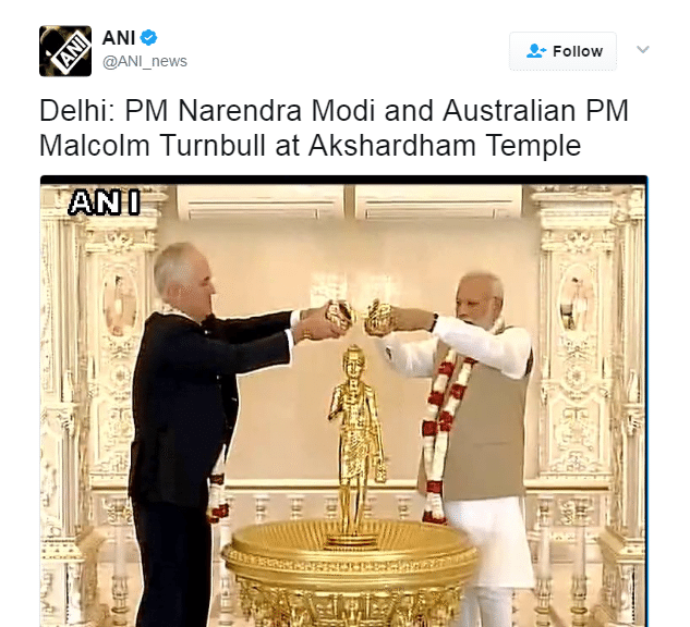 Pm Modi and Malcolm turnbull