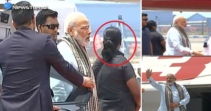 पीएम मोदी के आगे पीछे घुम रही थी ये महिला, एक ट्वीट से खुल गया इसका राज!