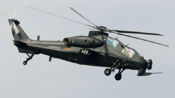 Chinese chopper sighted in airspace