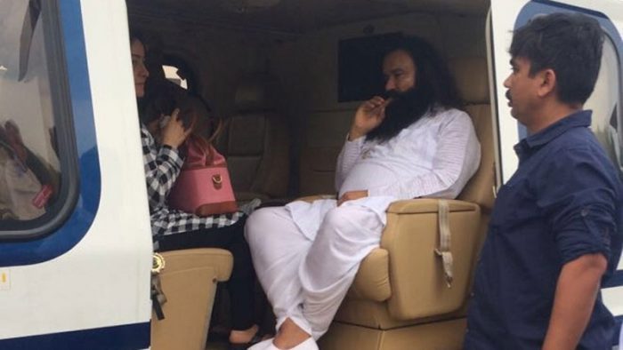 Sadhvi along with ram Rahim in jail