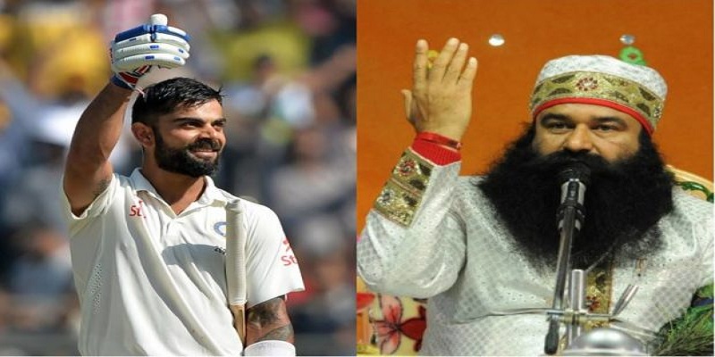 Virat kohli is the disciple of ram Rahim