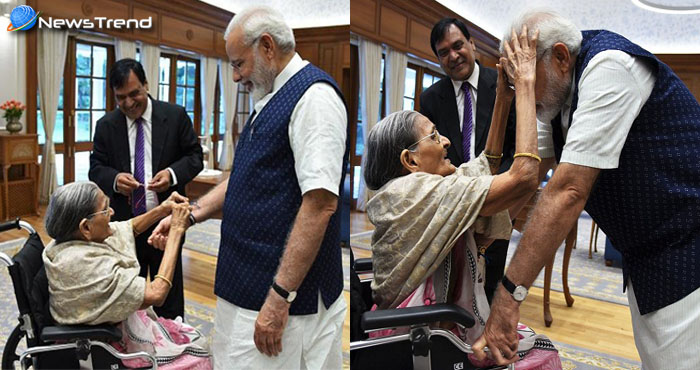 रक्षाबंधन पर इस 103 साल की महिला ने पीएम मोदी को भाई बनाकर बाँधी राखी, जानिए कौन है ये महिला