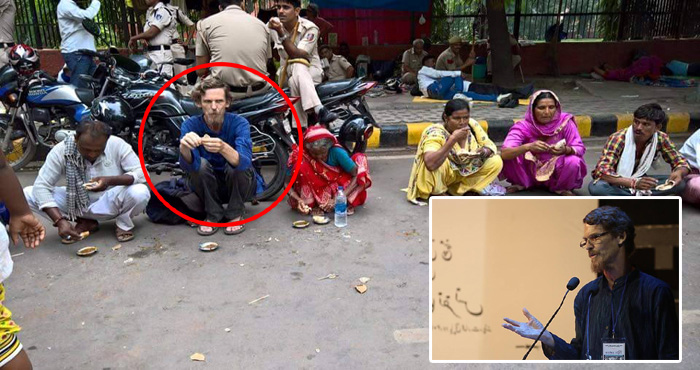 सड़क पर भिखारी बना बैठा ये अंग्रेज़ नही है मामूली इंसान, इसका सच जानकर होश उड़ जाएंगे आपके