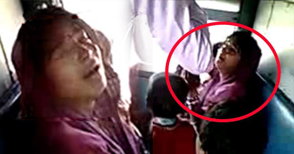 ट्रेन में छुपकर महिला कर रही थी चोरी