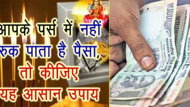 आपके पर्स में नहीं रुक पाता है धन, तो कीजिए यह आसान उपाय
