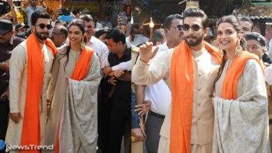 शादी के बाद बप्पा का आशीर्वाद लेने सिद्धिविनायक पहुंचे दीपवीर, यहां देखिये खूबसूरत तस्वीरें