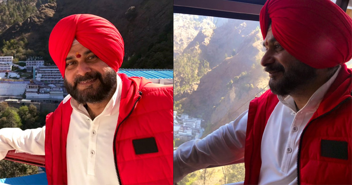 वैष्णो देवी में नवजोत सिंह सिद्धू को देख श्रद्धालुओं ने लगाए 'मोदी-मोदी' के नारे