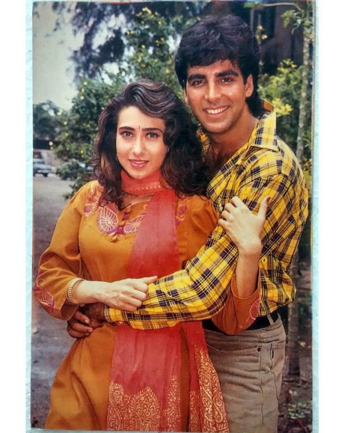 KARISMA KAPOOR AND AKSHAY KUMAR 