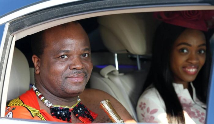 Swaziland King eSwatini in car