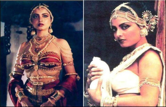 actress rekha bold seen