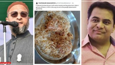 owaisi reply kt rama rao biriyan