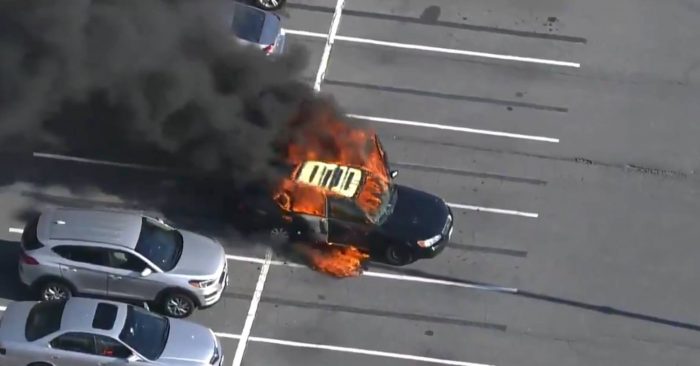 car on fire 