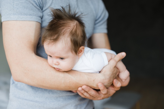 cute-baby in hand