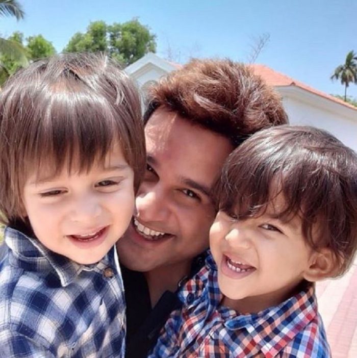 krishna abhishek with child