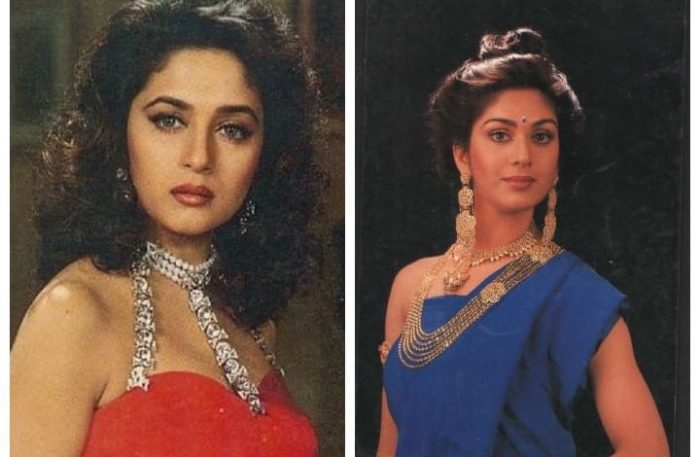 madhuri dixit and meenakshi seshadri