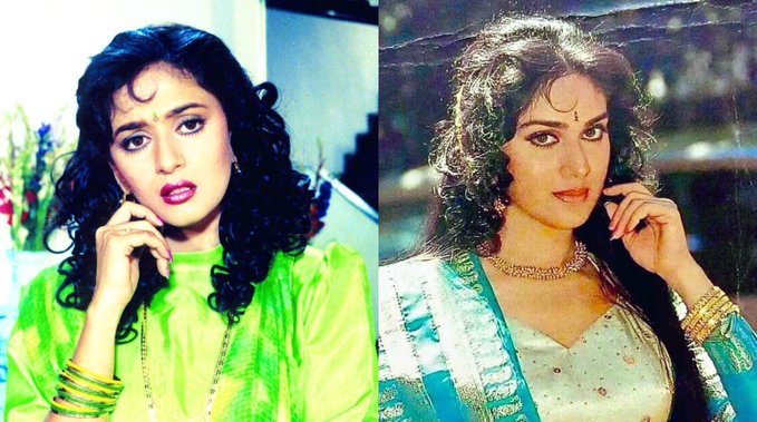 madhuri dixit and meenakshi seshadri