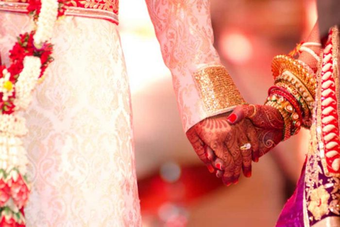 marriage bride groom hand