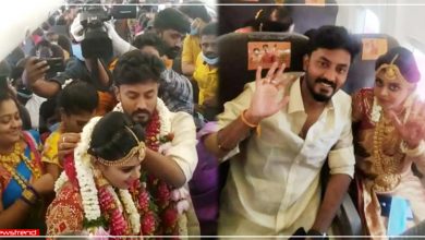 marriage in flying plane in tamilnadu