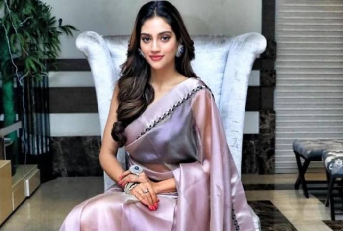 nusrat_jahan in saree