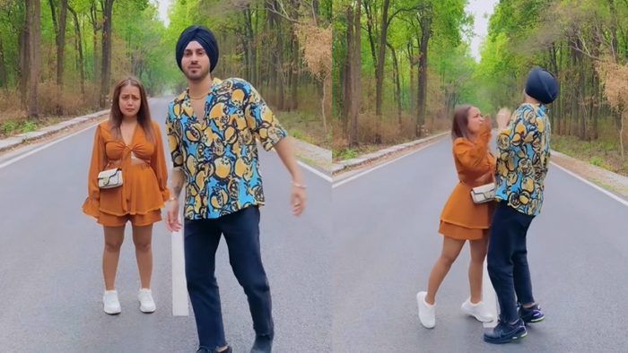 neha kakkar slaps hubby rohanpreet singh