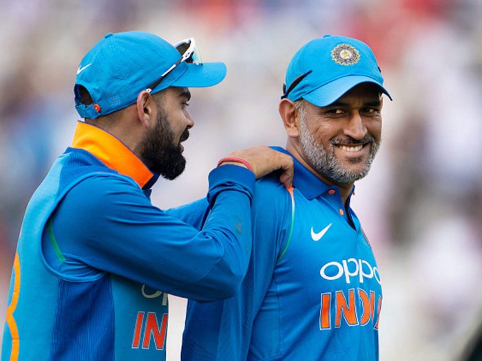 virat kohli and ms dhoni