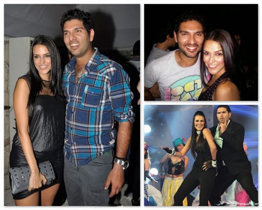 yuvraj singh and neha dhupia