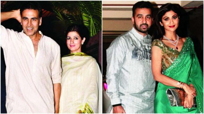 akshay kumar twinkle khanna and shilpa shetty raj kundra