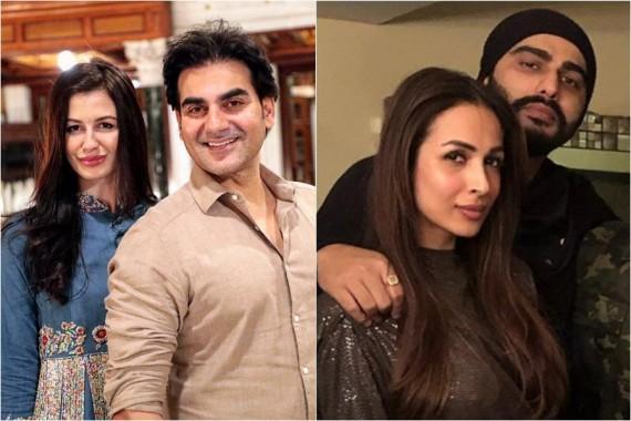 arbaaz khan giorgia andriani and malaika arora arjun kapoor