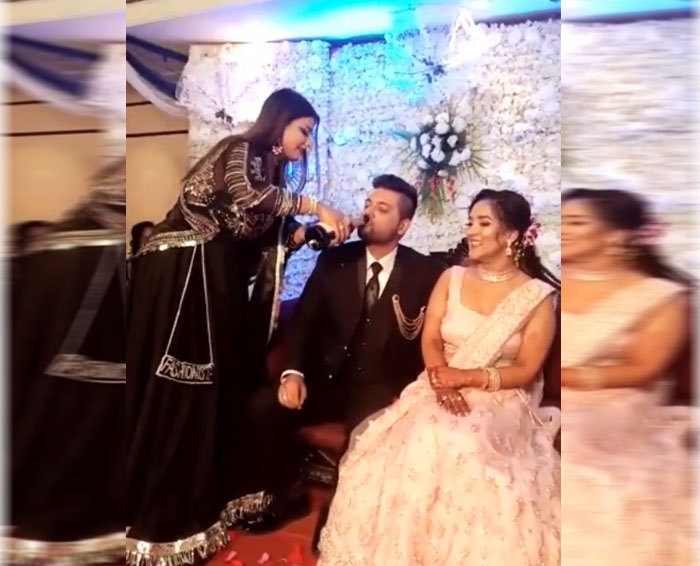 bride sister gave alcohol to groom