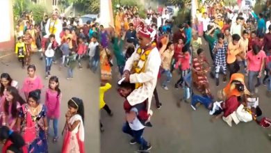groom falling