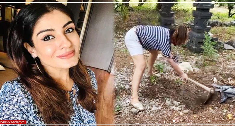 raveena tandon in farm