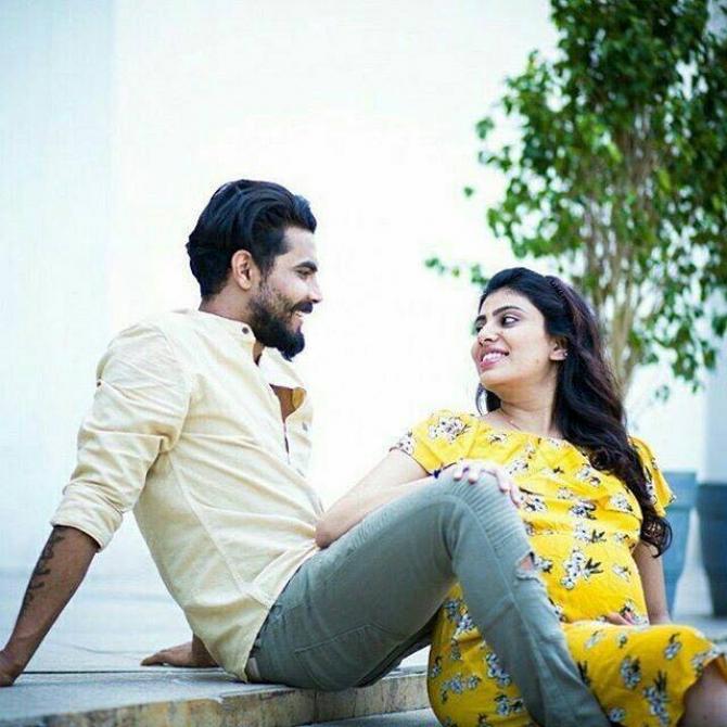 Ravindra Jadeja And His Wife Riva