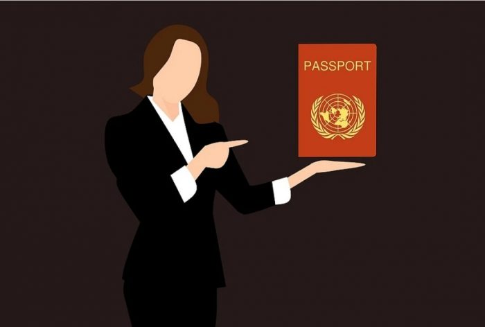 Smily face On Passport 