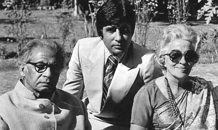 amitabh father mother