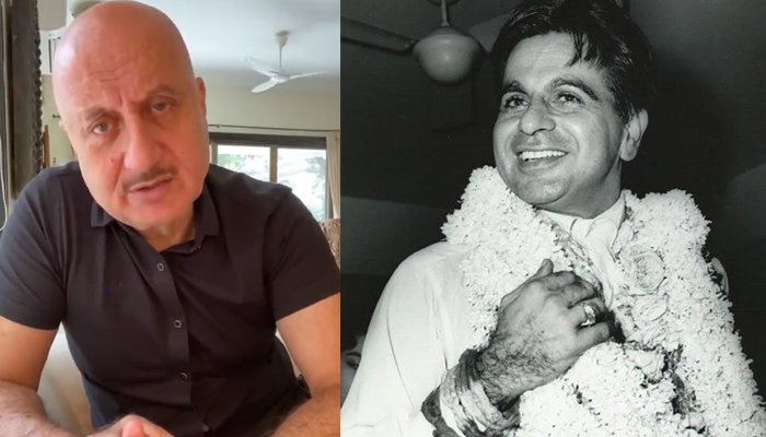 anupam kher and dilip kumar