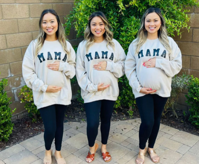 triplets sisters pregnant at same time
