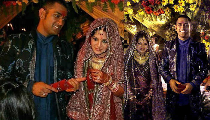 dhoni sakshi marriage