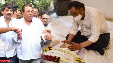 dilip kumar funeral dharmendra