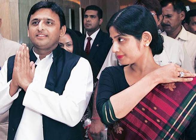 Akhilesh Yadav And Dimpal