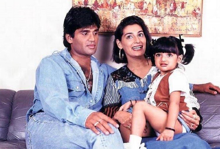 Sunil shetty and His Wife