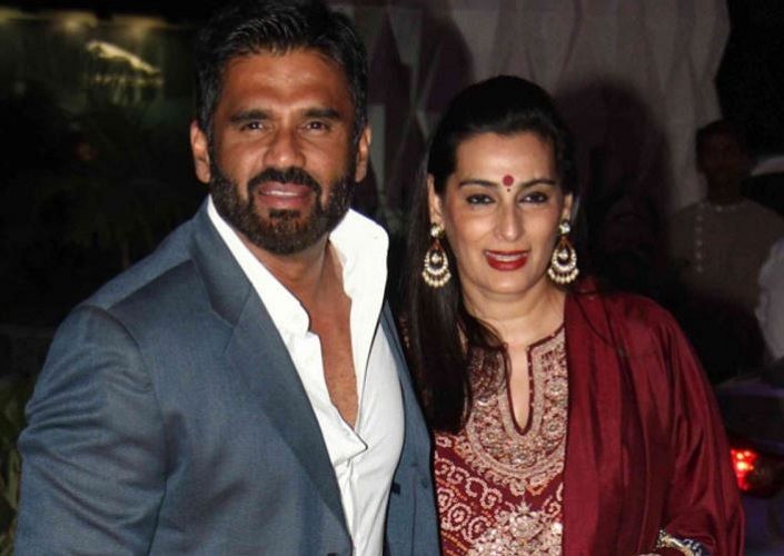 Sunil shetty and His Wife