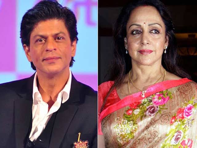 shahrukh khan hema malini