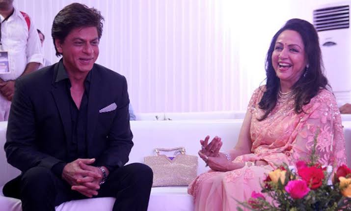 shahrukh khan hema malini