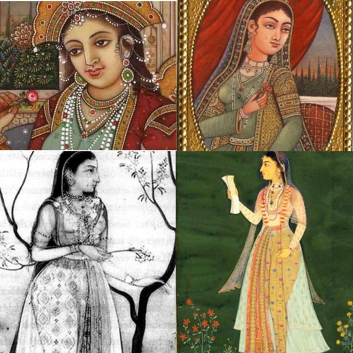 Five women of the Mughal period